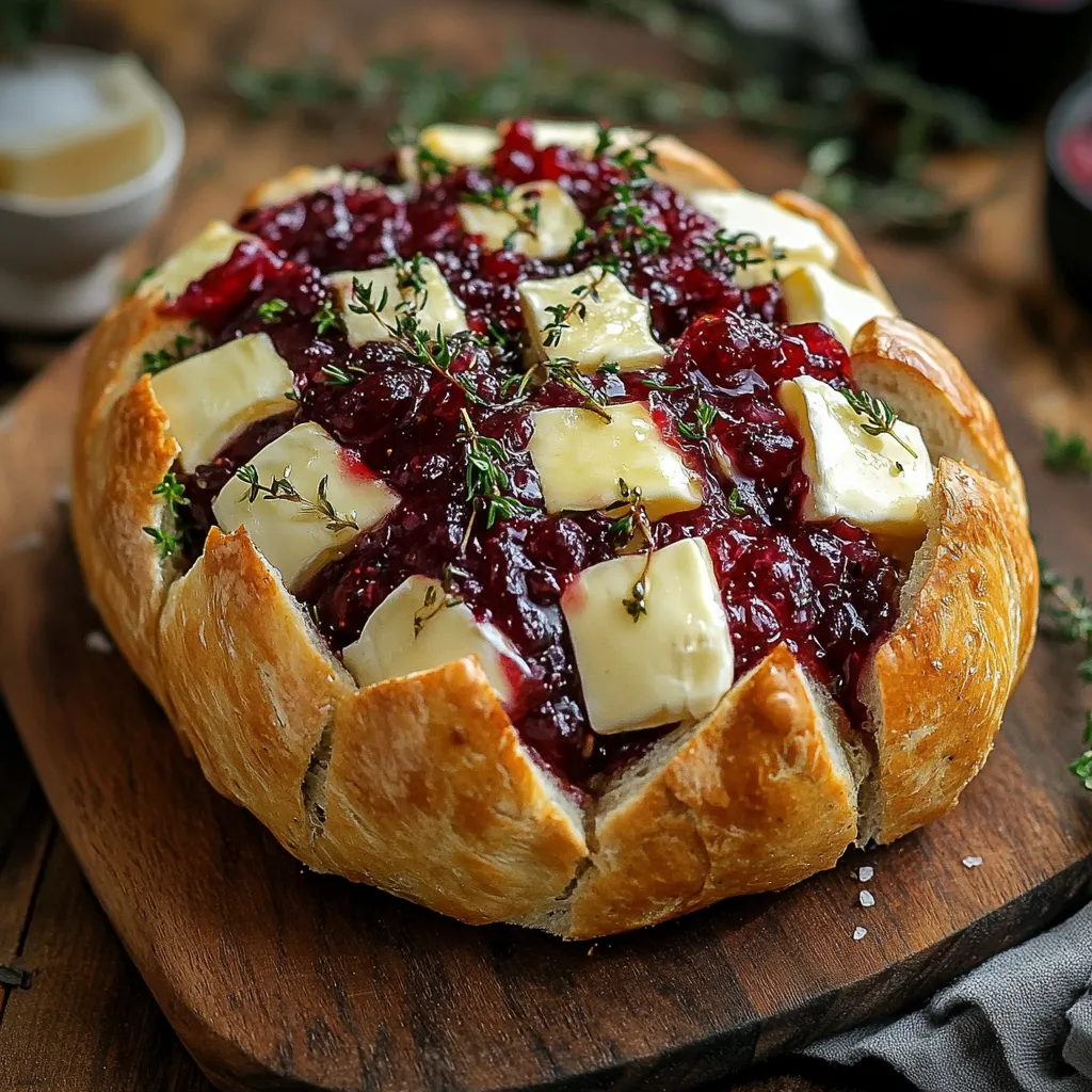 A close up of a pie with a crust and a filling of cheese and berries.