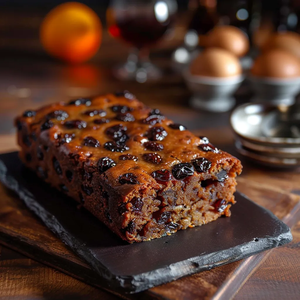 A slice of cake with blackberries on top.