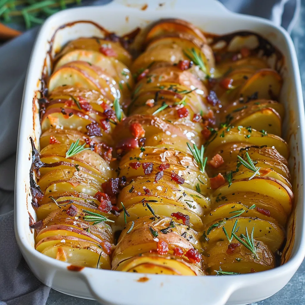 A white dish with a roasted vegetable dish.