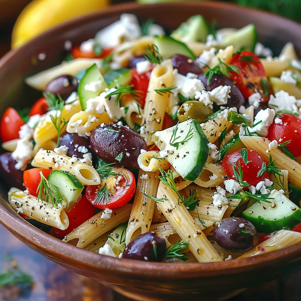 A bowl of pasta with vegetables.