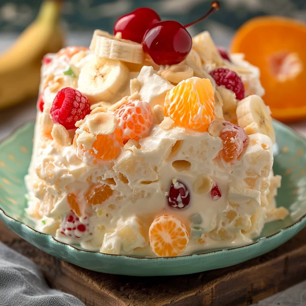 A cake with fruit on top.