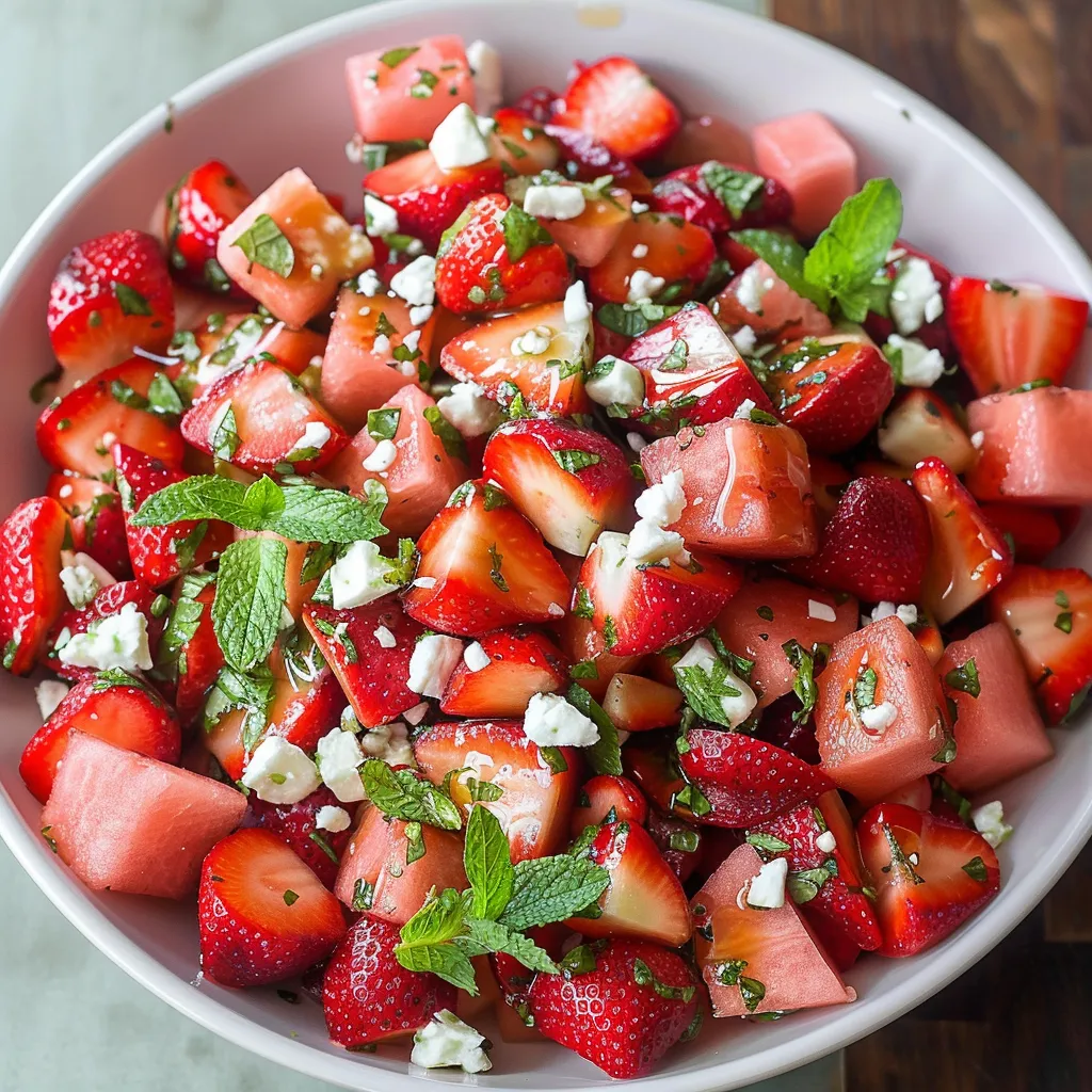 A bowl of fruit with strawberries and blueberries.