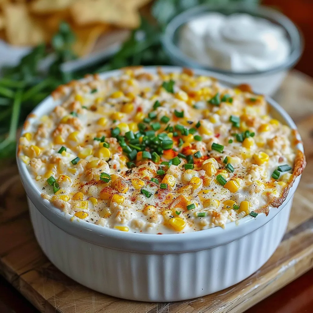 A bowl of food with corn and chives.