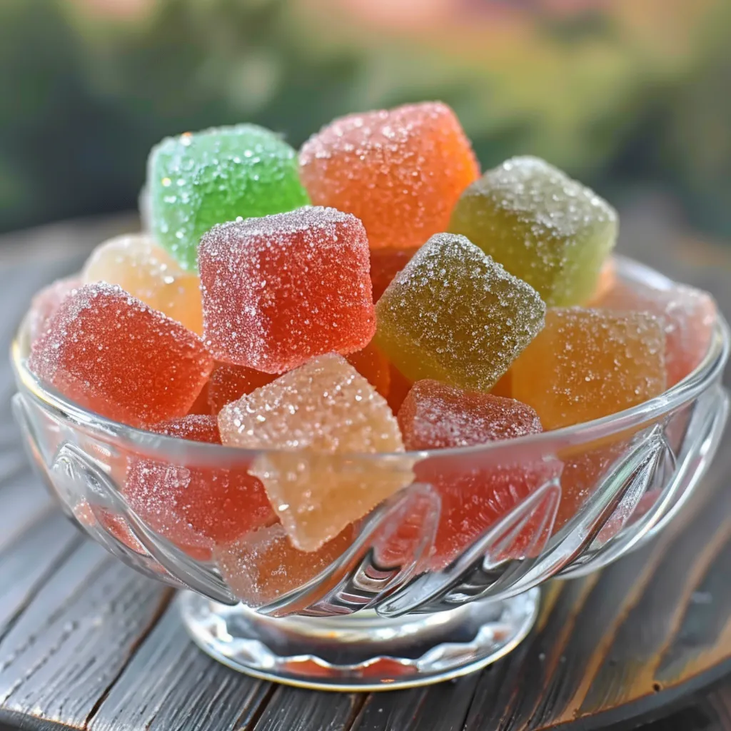 A bowl of jelly beans.
