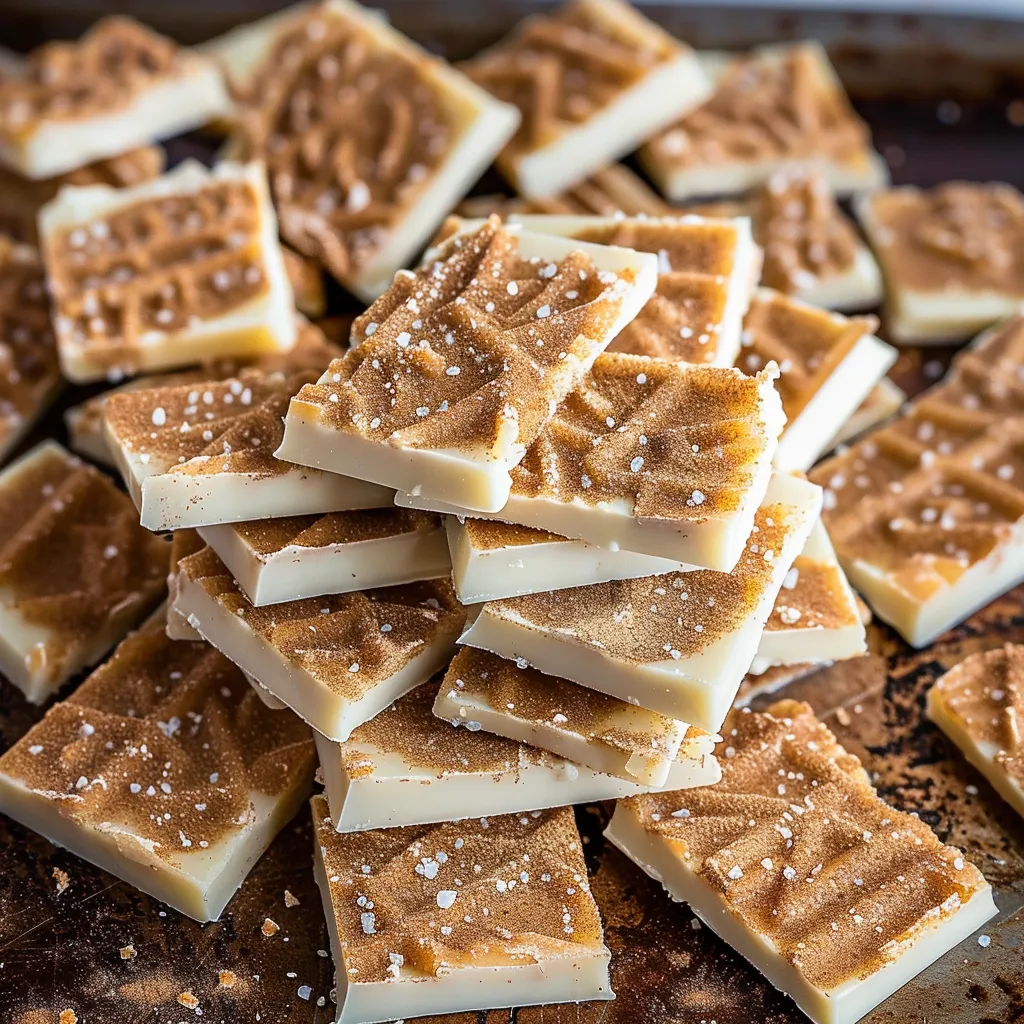 A stack of cookies with a sprinkle of sugar on top.