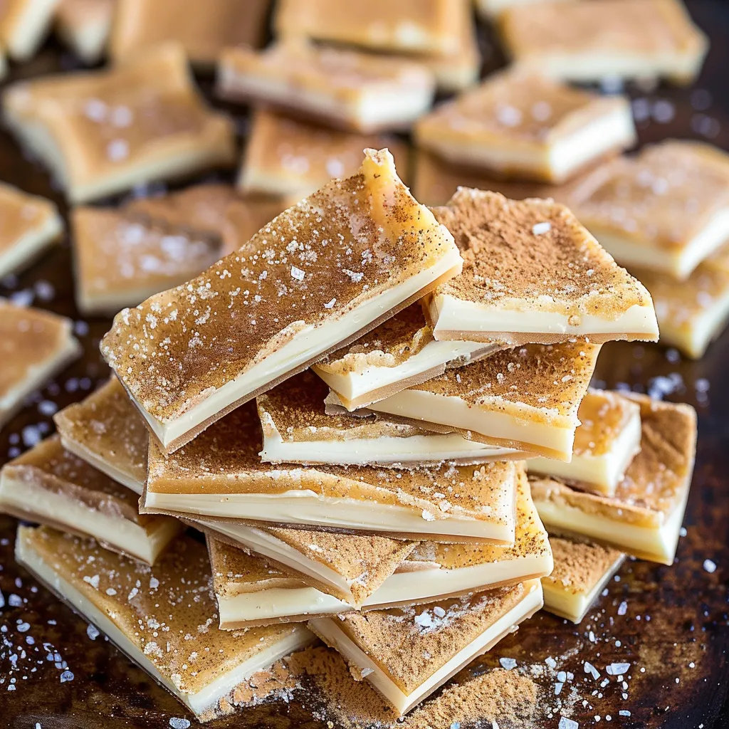 A stack of brownies with white powder on top.