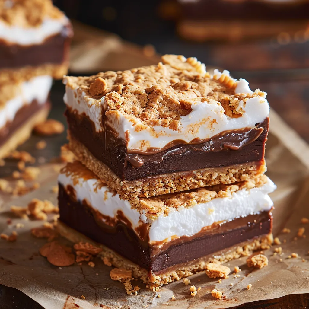 A piece of cake with white and brown frosting.