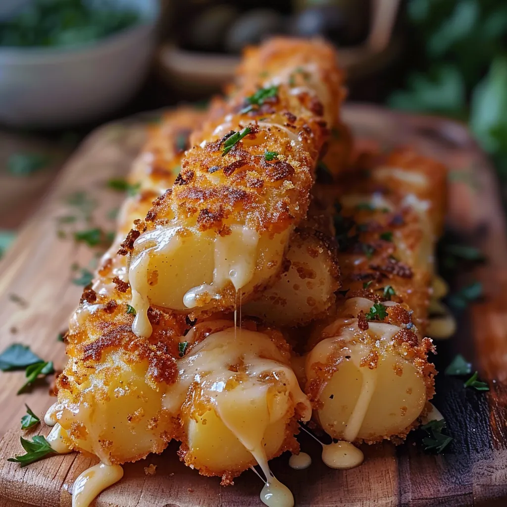 A plate of food with cheese on it.