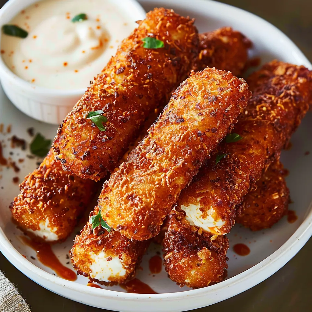 A plate of food with a dipping sauce.