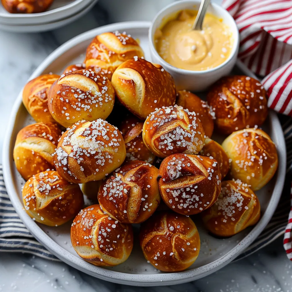 A plate of bread with a bowl of sauce.