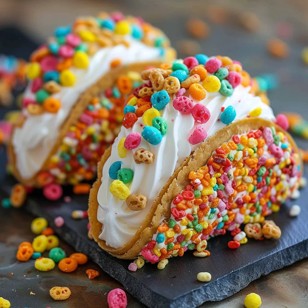 A colorful cake with sprinkles and frosting.