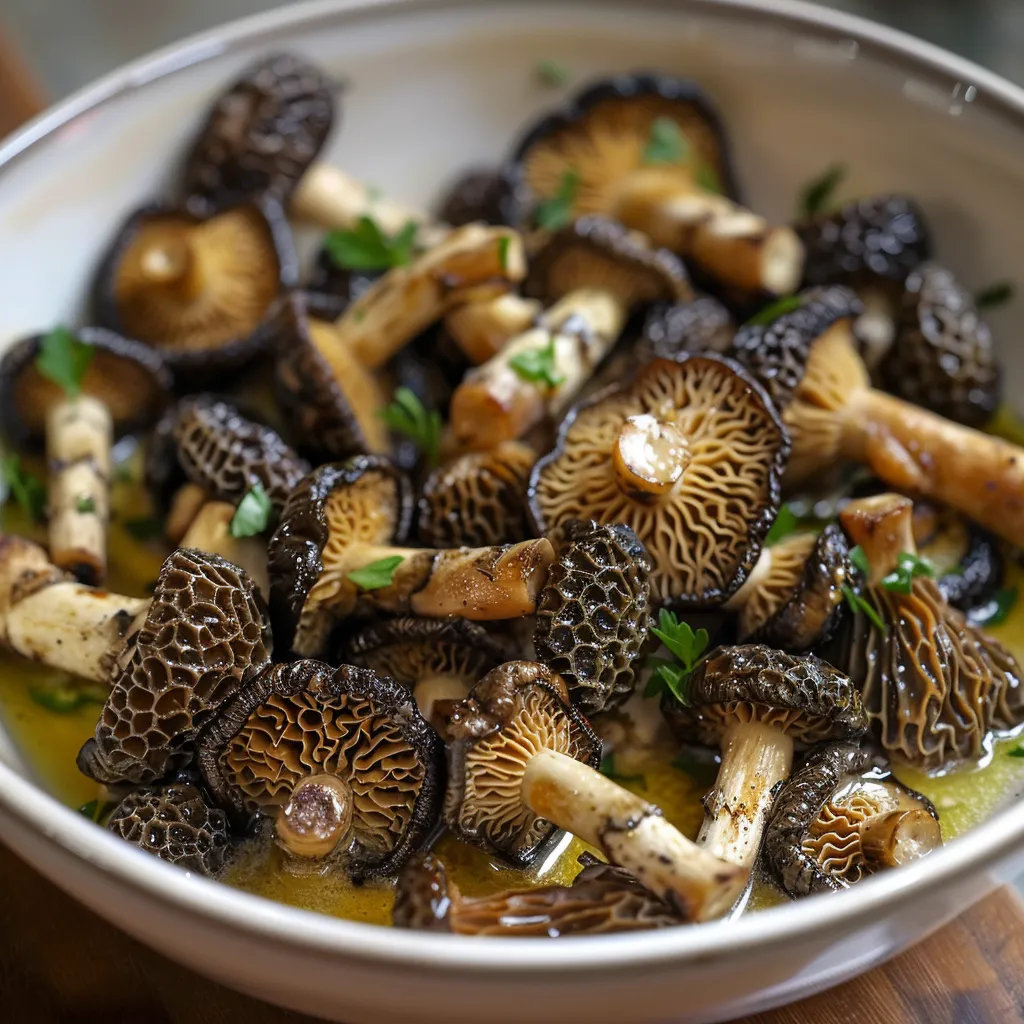 A bowl of mushrooms.