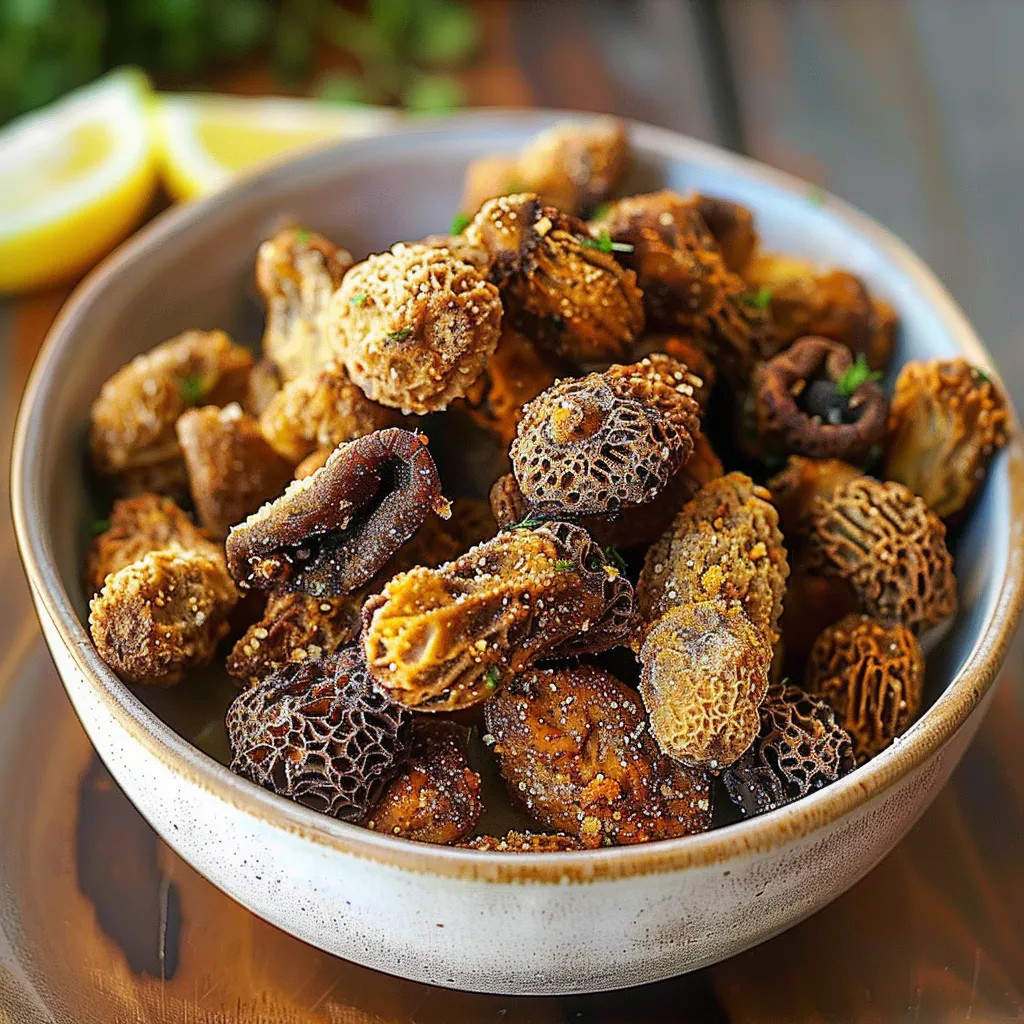 A bowl of food with a lemon on top.