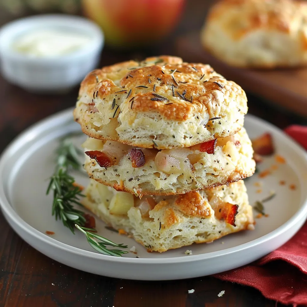 A stack of biscuits with a bowl of butter.