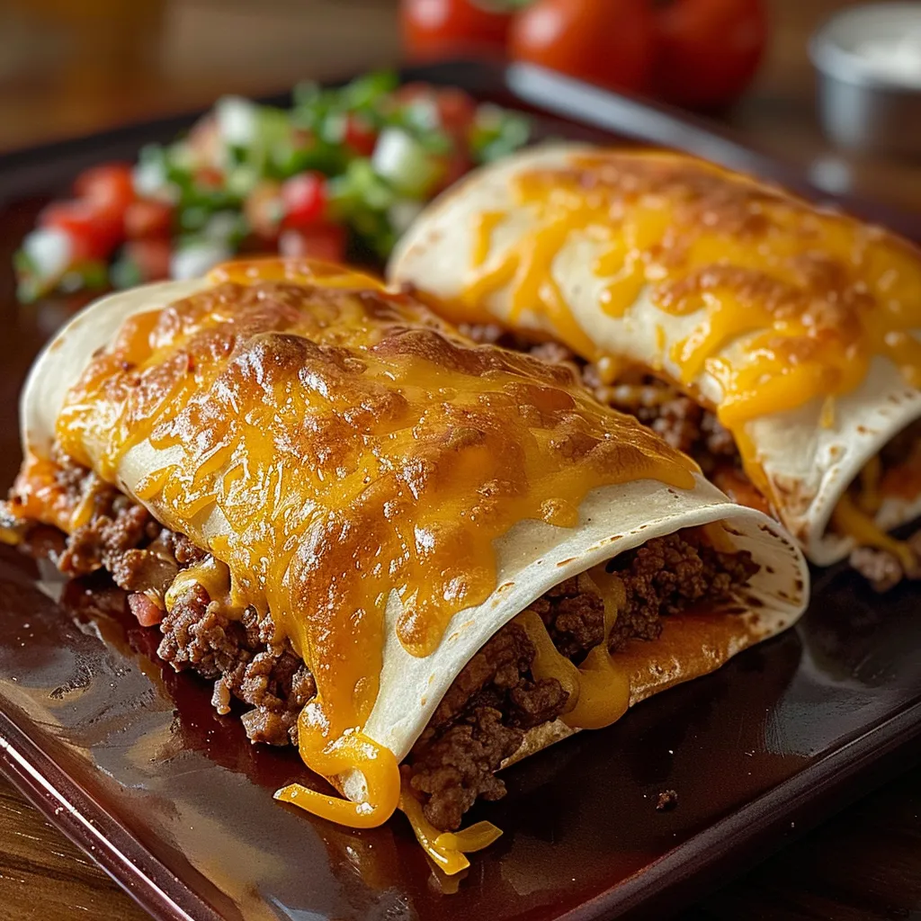 Two cheese enchiladas on a plate.