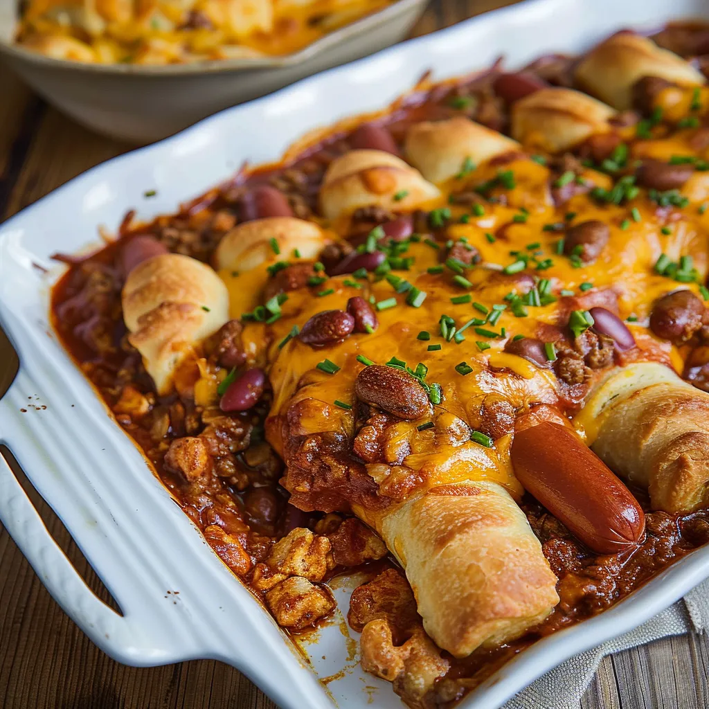 A white plate with a casserole dish on it.