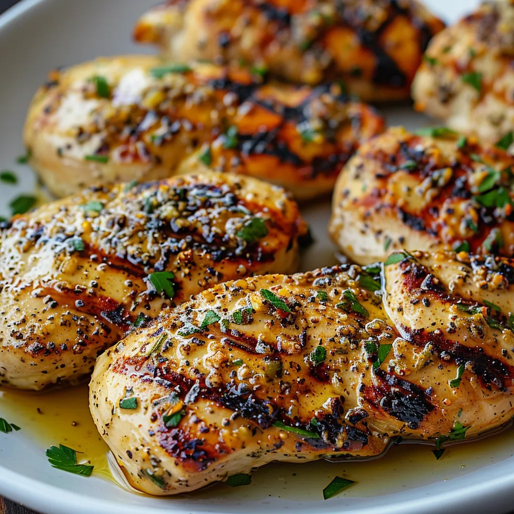 Chicken with spices on a plate.