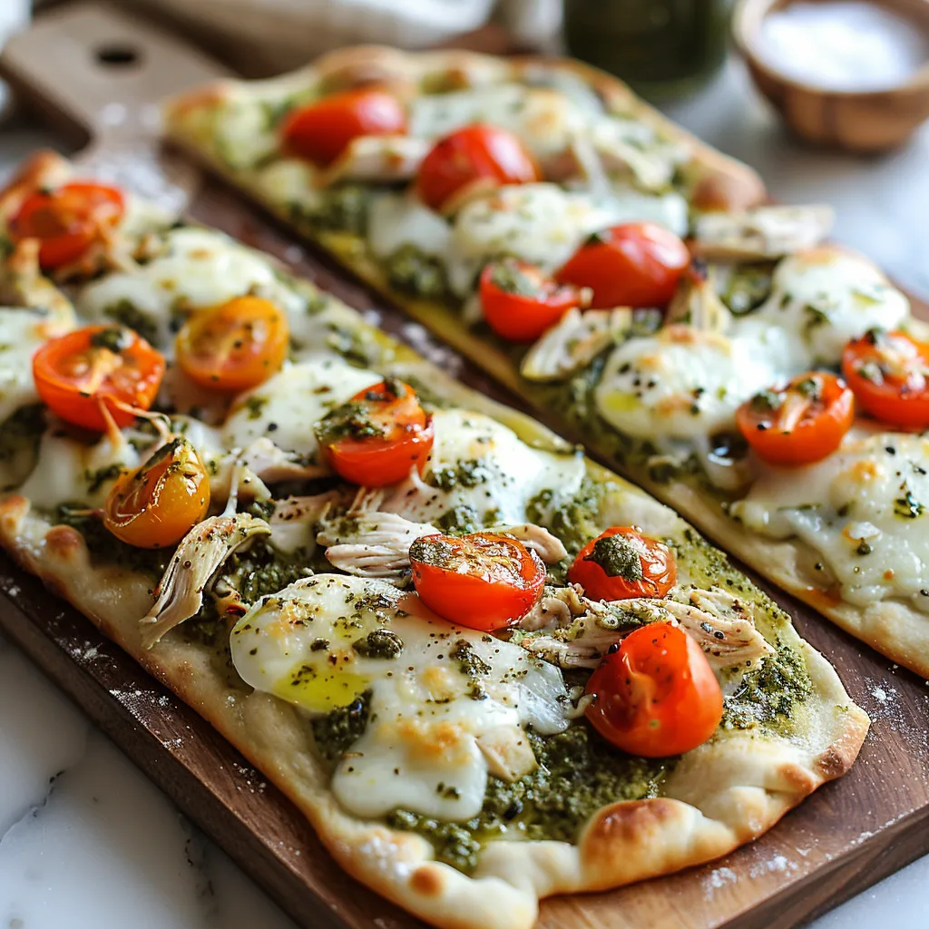 Two pizzas with tomatoes and cheese.