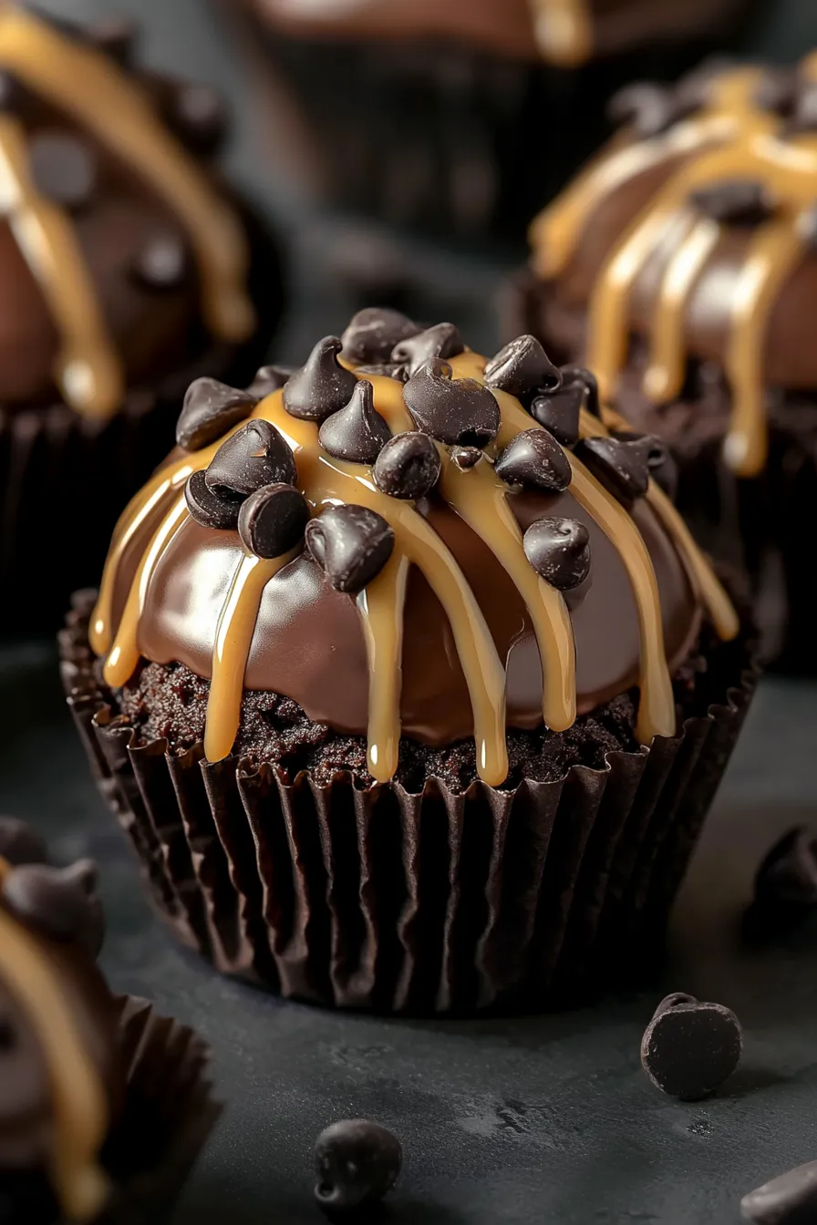 Chocolate Chip Cookie Dough Brownie Bombs