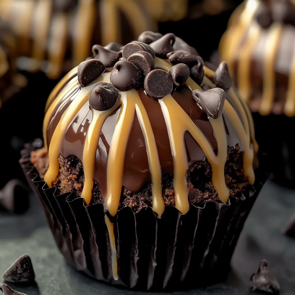 Chocolate Chip Cookie Dough Brownie Bombs