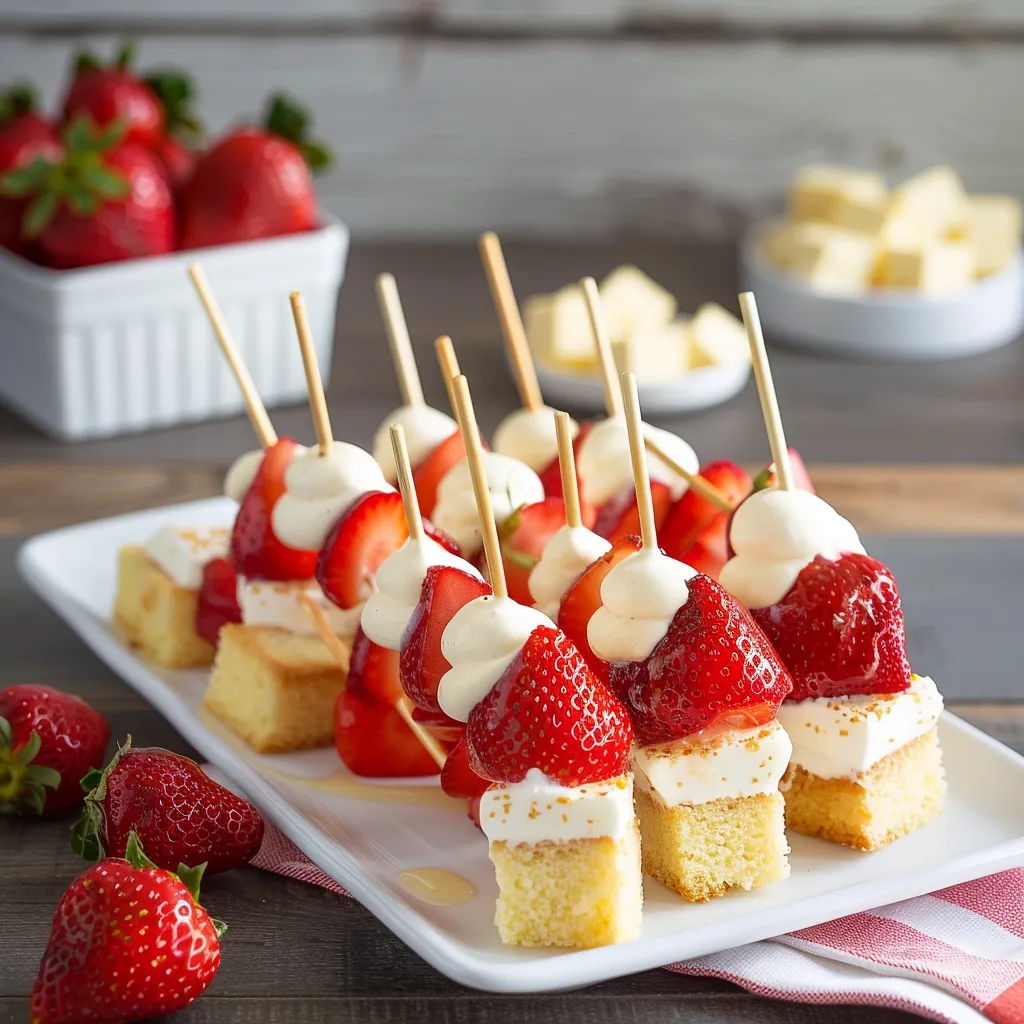 A plate of strawberries and cream.