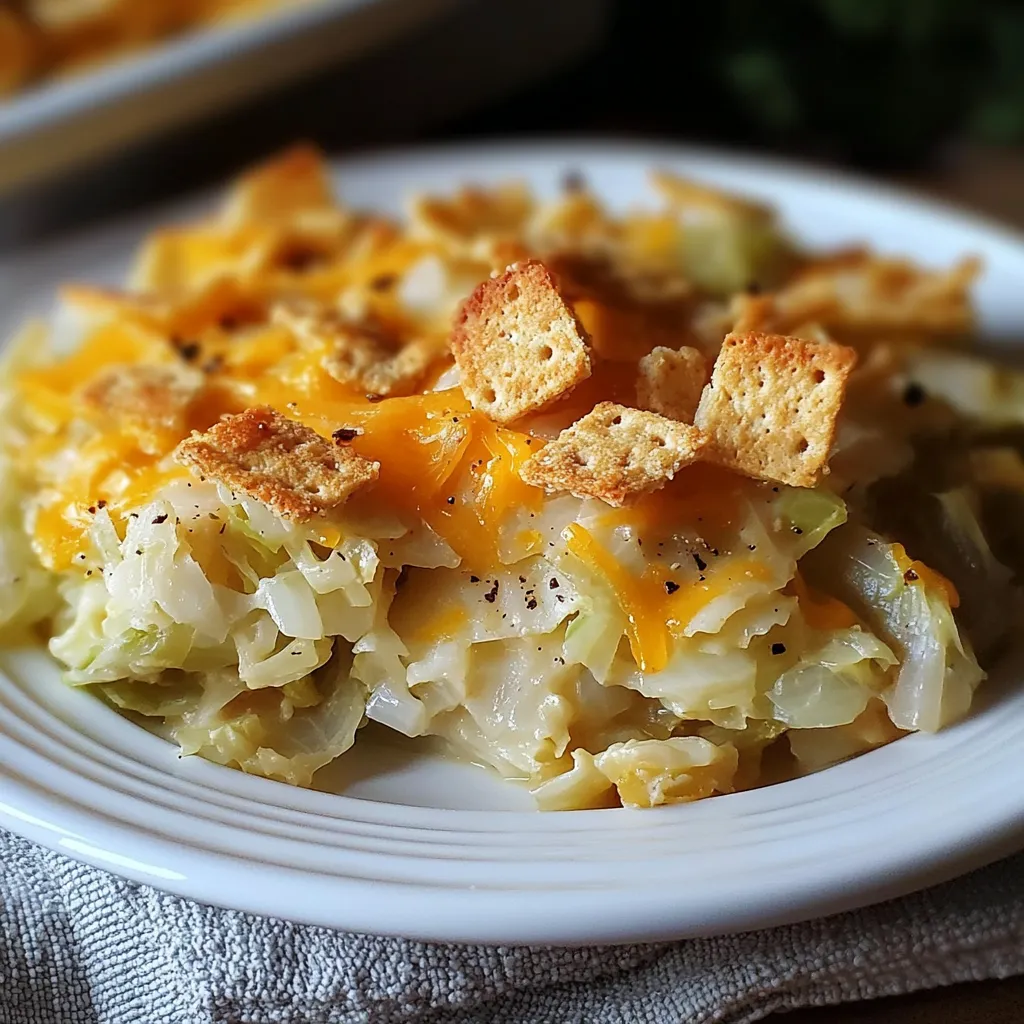 CHEESY CABBAGE BAKE