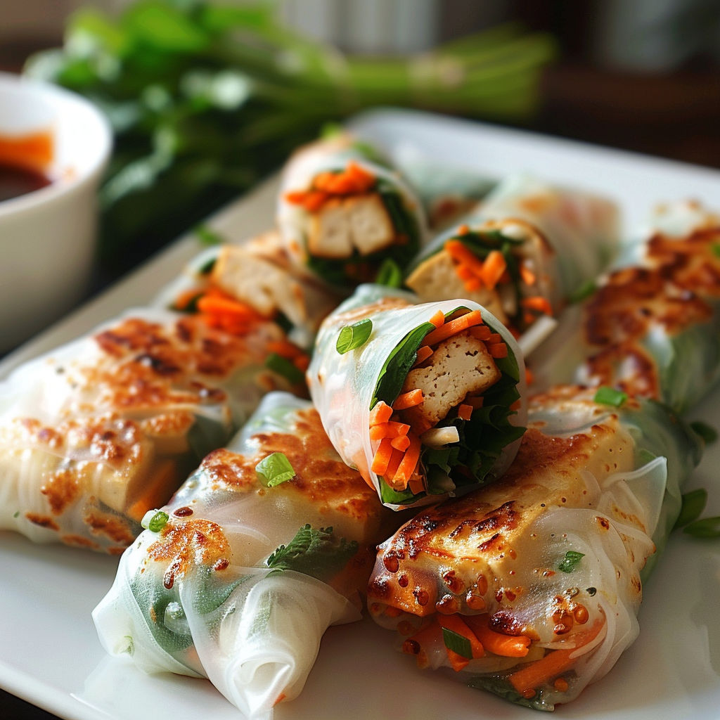 A plate of food with a bowl of sauce.