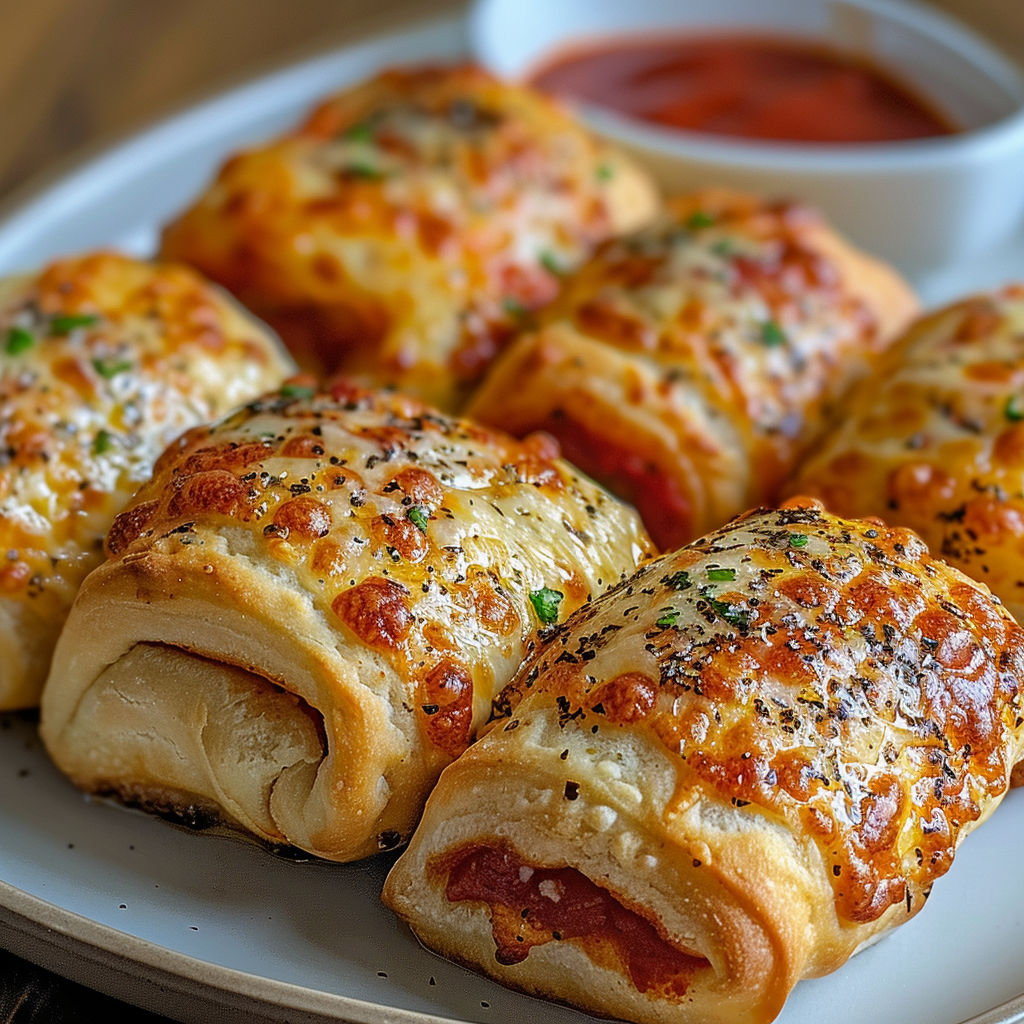 Air fryer pizza rolls.
