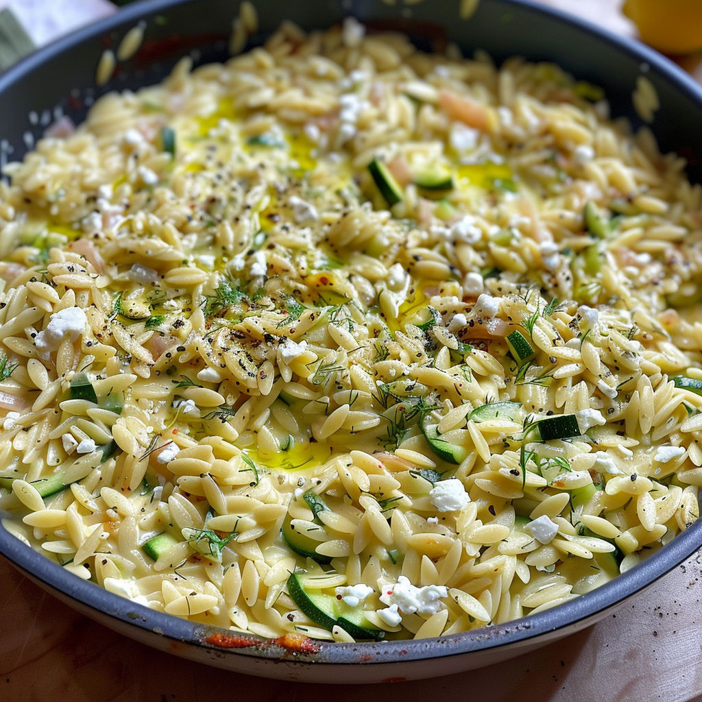 A bowl of pasta with vegetables.