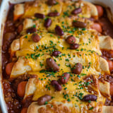 A dish of food with a variety of ingredients.