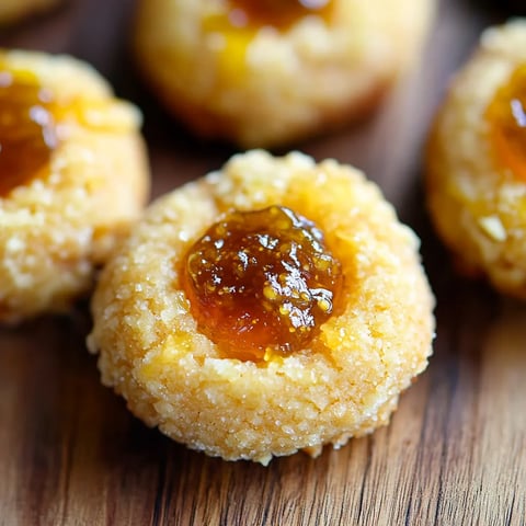 Savory thumbprint cookies with sharp cheddar and spicy jalapeño jelly, a unique treat.