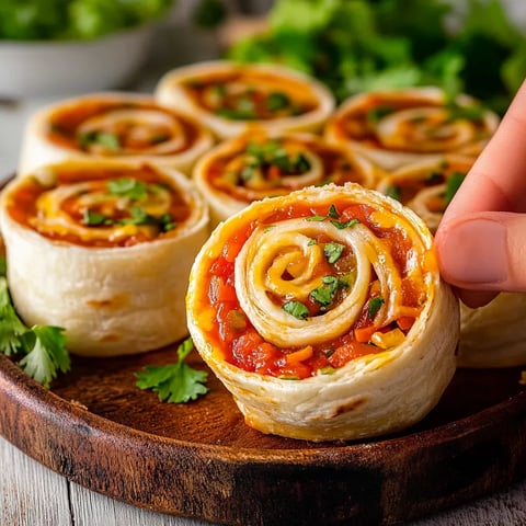 Spicy and savory Mexican pinwheels, a perfect party appetizer or snack.