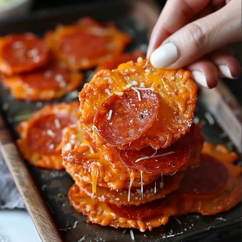 Pepperoni & Cheese Crisps - Keto