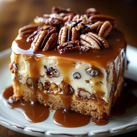 Irresistible Butter Pecan Praline Poke Cake Recipe