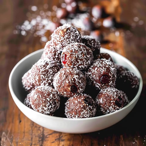 Chocolate Cherry Coconut Truffles