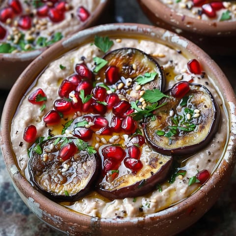 A bowl of food with pomegranate seeds on top.