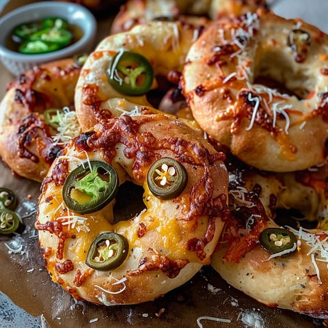 A plate of delicious pizza with peppers and cheese.