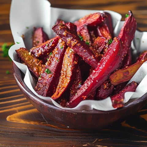 A bowl of fries with a green herb on top.