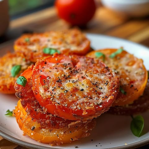 A plate of food with tomatoes and cheese.