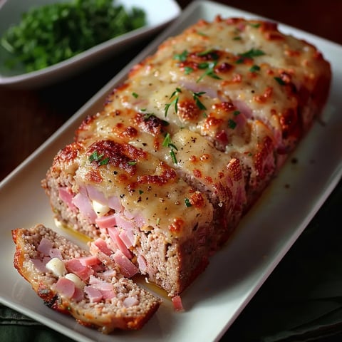 A white plate with a ham and cheese sandwich on it.