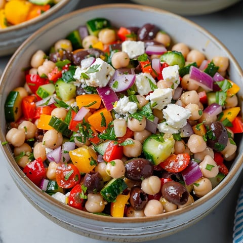 A bowl of vegetables with feta cheese.