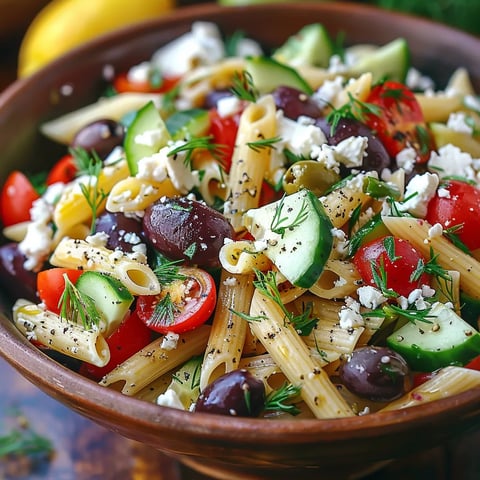 A bowl of pasta with vegetables.