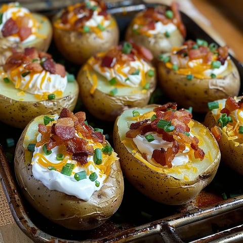 Bacon and cheese potatoes.
