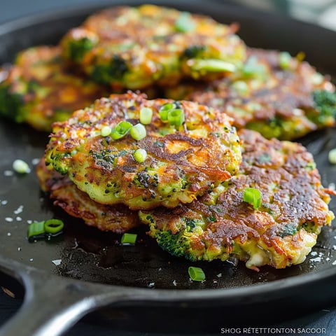 A pan of broccoli patties.