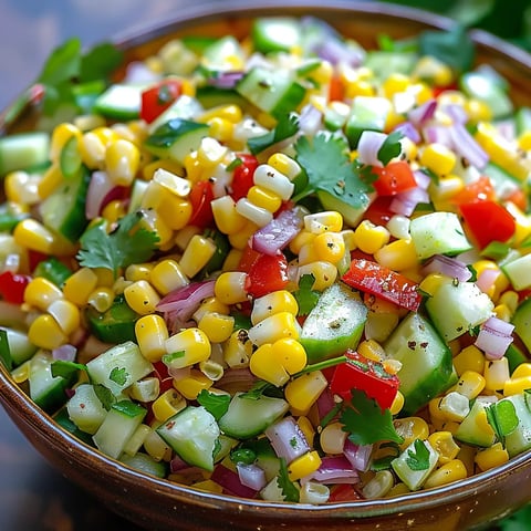 A bowl of vegetables.